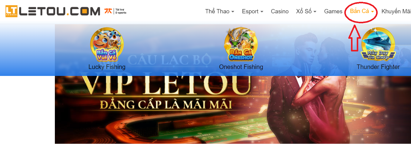 Thao tac choi ban ca Letou online