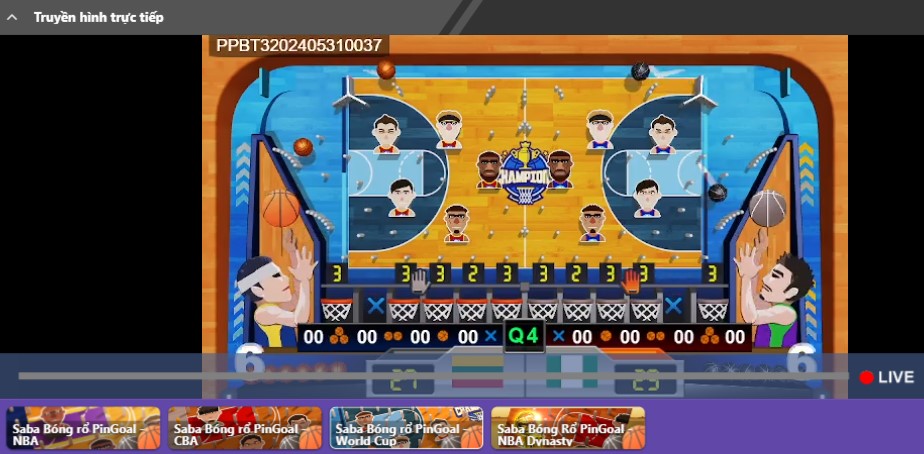 Uu diem game cuoc Basketball PinGoal tai Letou