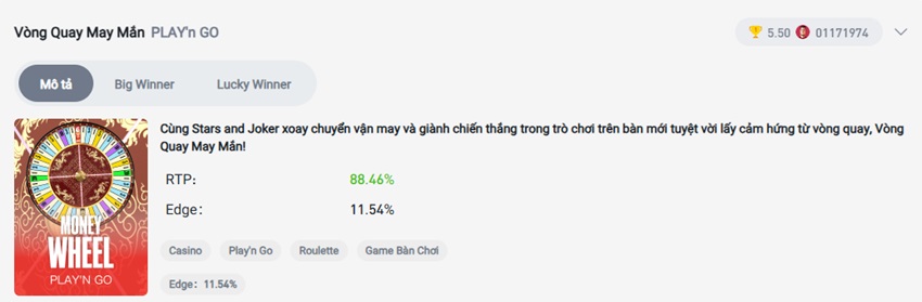 Doi net game Vong Quay May Man Letou