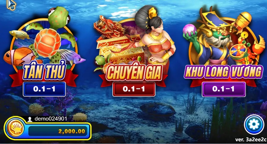 Cach choi game Dragon Fishing Letou
