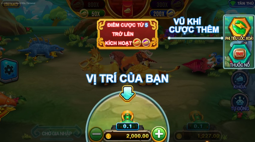 Dat cuoc game dragon master Letou 