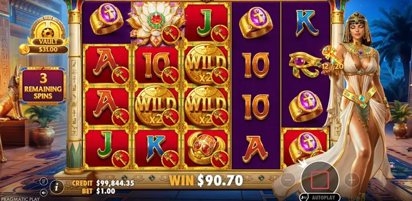 Cach choi game Luxor of Cleopatra Letou